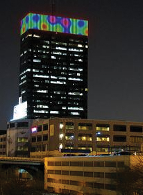 PECO Building digital art display